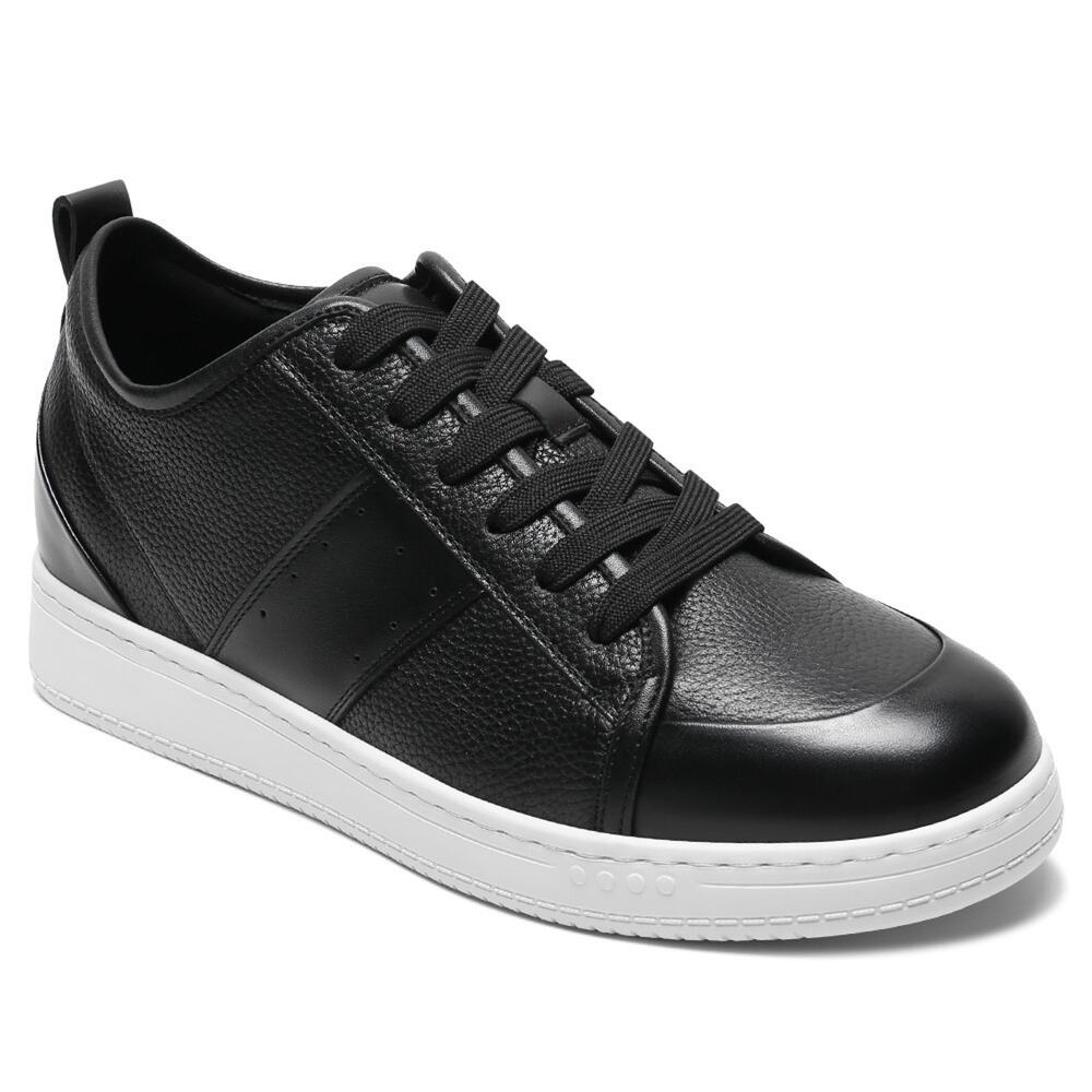 US10 CHAMARIPA 8CM/3.15" Elevator Shoes Men Height Increasing black Sneaker